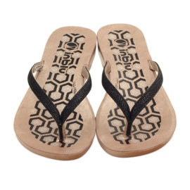 INBLU IR063 fekete flip-flop szürke 4