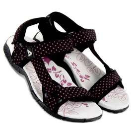 American Club Textil tépőzáras amerikai szandál fekete 2