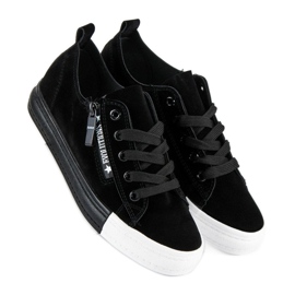 Seastar Velúr fekete tornacipő 1