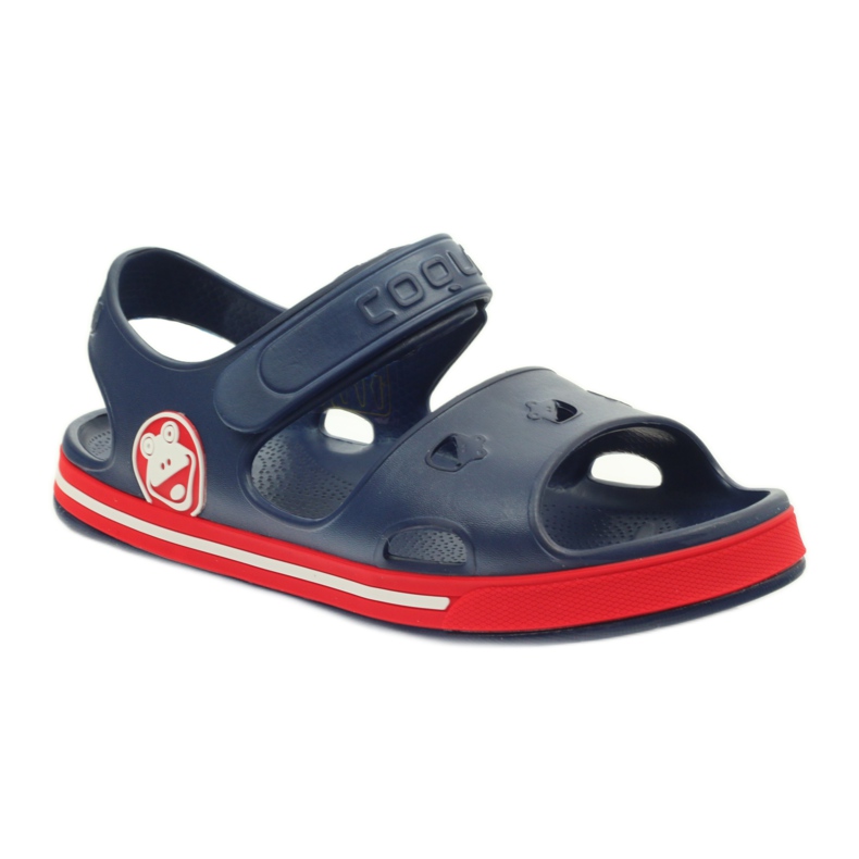 Vízi szandál Żabka COQUI Navy Blue piros sötétkék 1