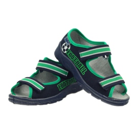 Fiú szandál Befado 969x078 sötétkék zöld 3