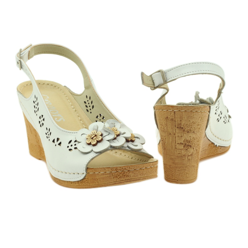 Gregors 648 Wedge szandál fehér 3