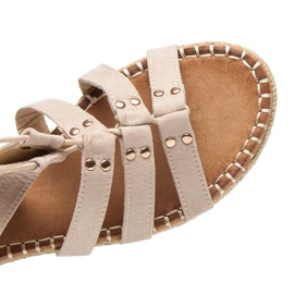 Vices Lapos római csizma kötéssel barna 1 Vices Lapos római csizma kötéssel barna 1