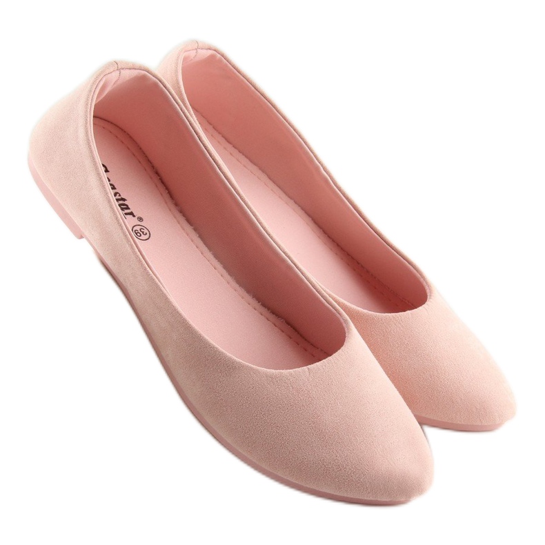 Női puha rózsaszín balerina JX51 Pink 1