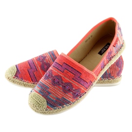 Fluo 3051 Fushia női espadrillák narancs 2