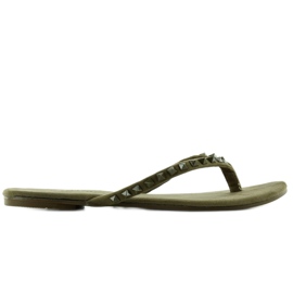 Flip-flop DD26 zöld piramis szegecsekkel 2