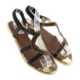 Aszimmetrikus fekete szandál 4157 Fekete 2