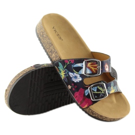 Fekete parafa talpú papucs 6231 1 Fekete parafa talpú papucs 6231 1