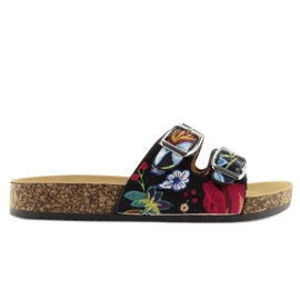 Fekete parafa talpú papucs 6231 2 Fekete parafa talpú papucs 6231 2