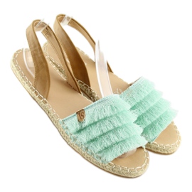 Karib-tengeri stílusú Espadrilles Mint 8413 Mint zöld 2