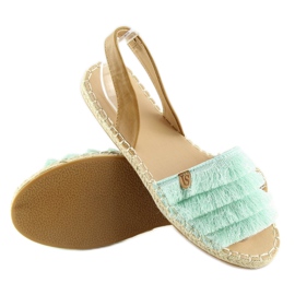 Karib-tengeri stílusú Espadrilles Mint 8413 Mint zöld 1