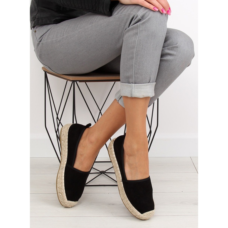 Fekete női espadrillák BB10P fekete 1