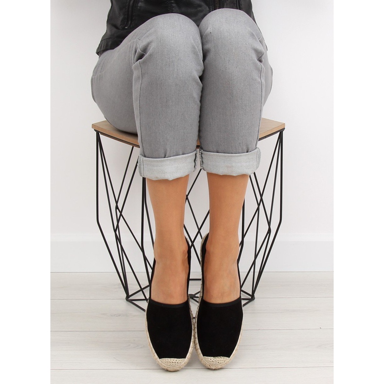 Fekete női espadrillák BB10P fekete 2