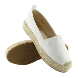 Fehér női espadrillák BB10P fehér 2