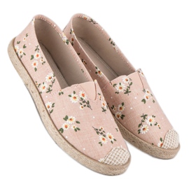 Vices Espadrillák virágos satukkal rózsaszín 1