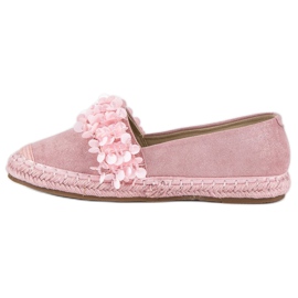 Vices Velúr espadrilles satu rózsaszín 1