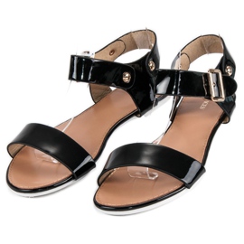 Vices Fekete lapos satu szandál 1