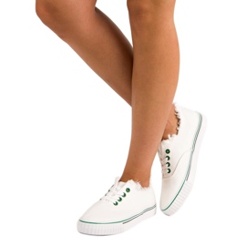 L&H Divatos kötött tornacipő fehér 2