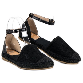 Nio Nio Csipke espadrillák fekete 1