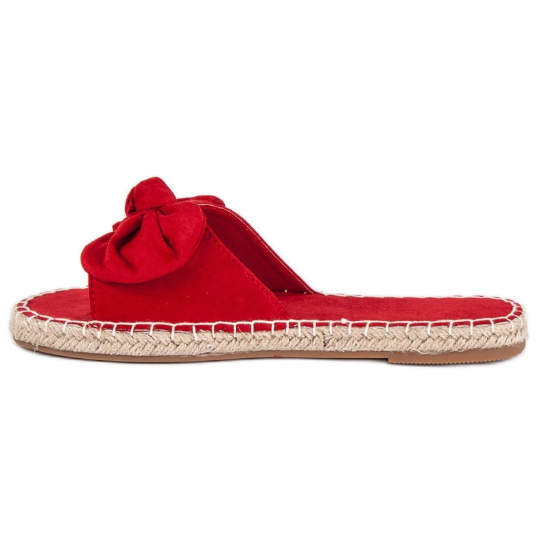 Velúr espadrill papucsok piros 1 Velúr espadrill papucsok piros 1