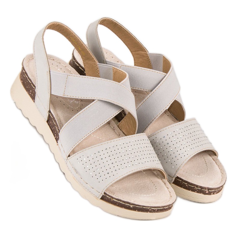 Bebújós vinceza szandál barna szürke sokszínű 1