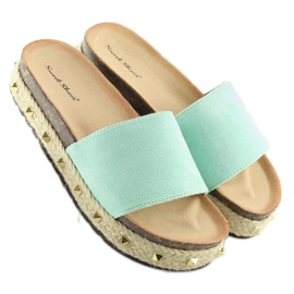Menta espadrillák LS51 LT.GREEN zöld 2 Menta espadrillák LS51 LT.GREEN zöld 2