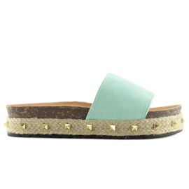 Menta espadrillák LS51 LT.GREEN zöld 1