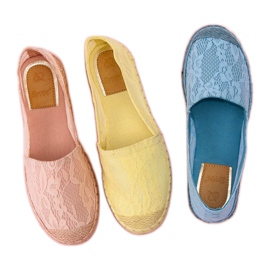 Seastar Sárga csipke espadrillák 2