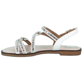 Nio Nio Stílusos lapos szandál fehér 1 Nio Nio Stílusos lapos szandál fehér 1