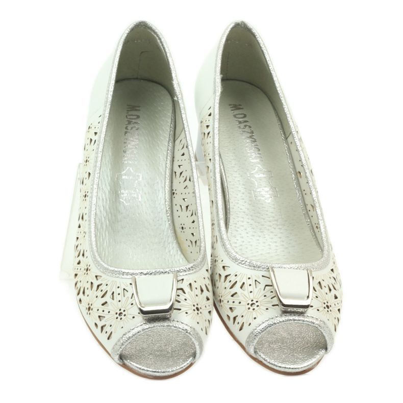 M.Daszyński Daszyński bőr talpbetét fehér barna szürke 3