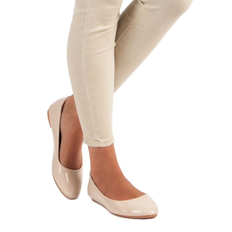 Diamantique Lakkozott balerinák barna 1