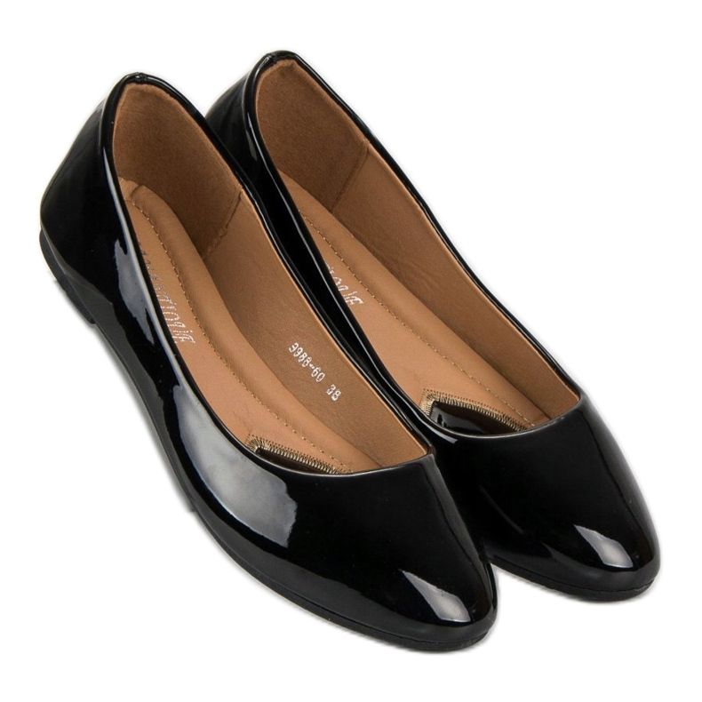 Lakkozott balerinák fekete 2 Lakkozott balerinák fekete 2