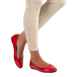 Diamantique Lakkozott balerinák piros 2