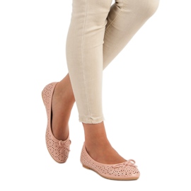 Diamantique Áttört balerinák rózsaszín 1