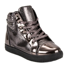 Megkötött tornacipő barna 1