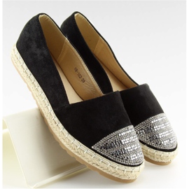 Fekete női espadrillák H8-102 Fekete 2
