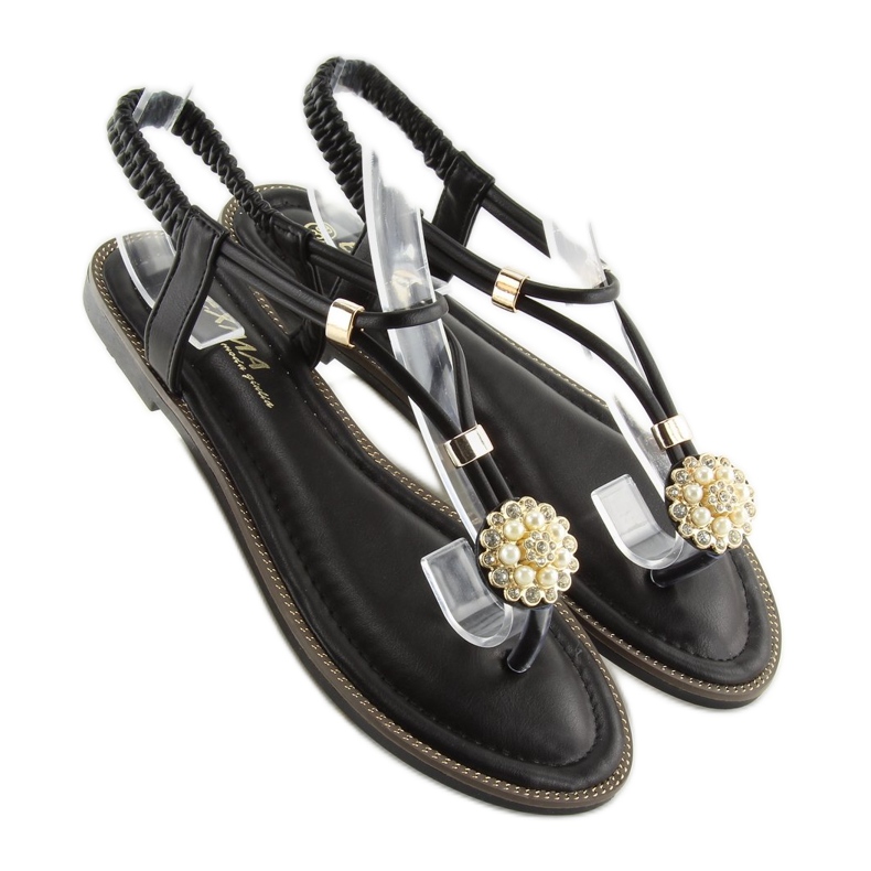 Fekete női szandál flip-flop 7537 fekete 2