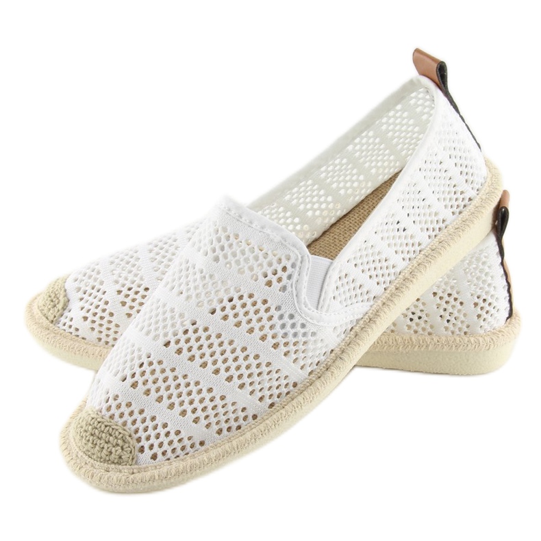 Fehér hálós espadrillák F01B Fehér 1