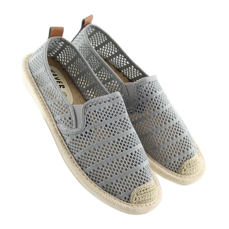 Szürke hálós espadrillák F01B Szürke 2
