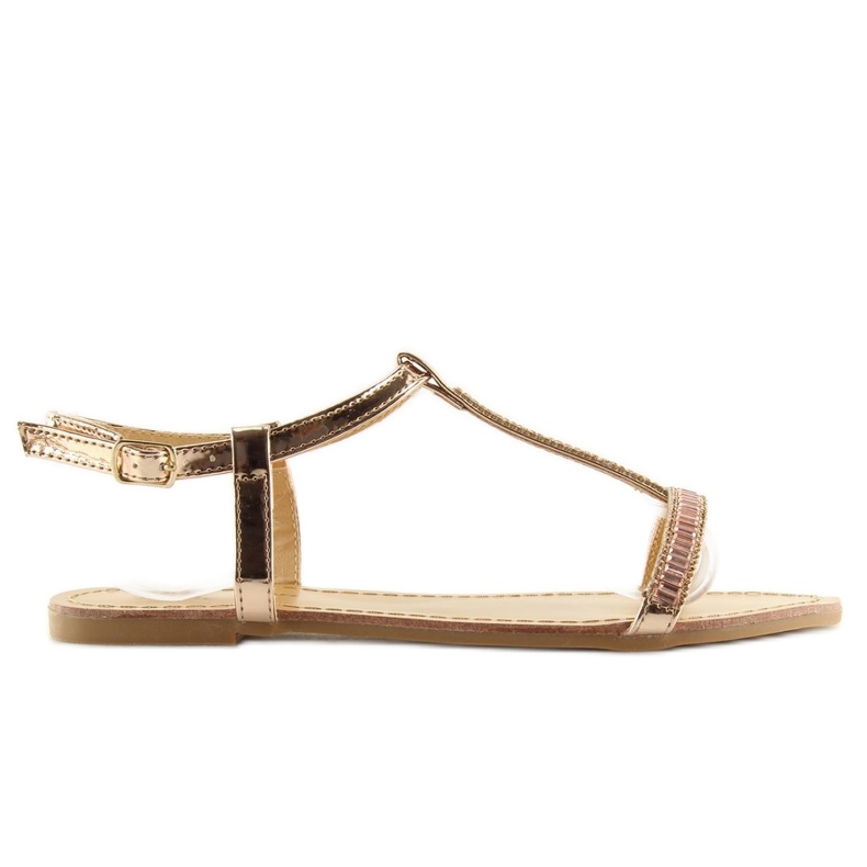 Szandál rózsaszín cirkóniákkal SY644 2