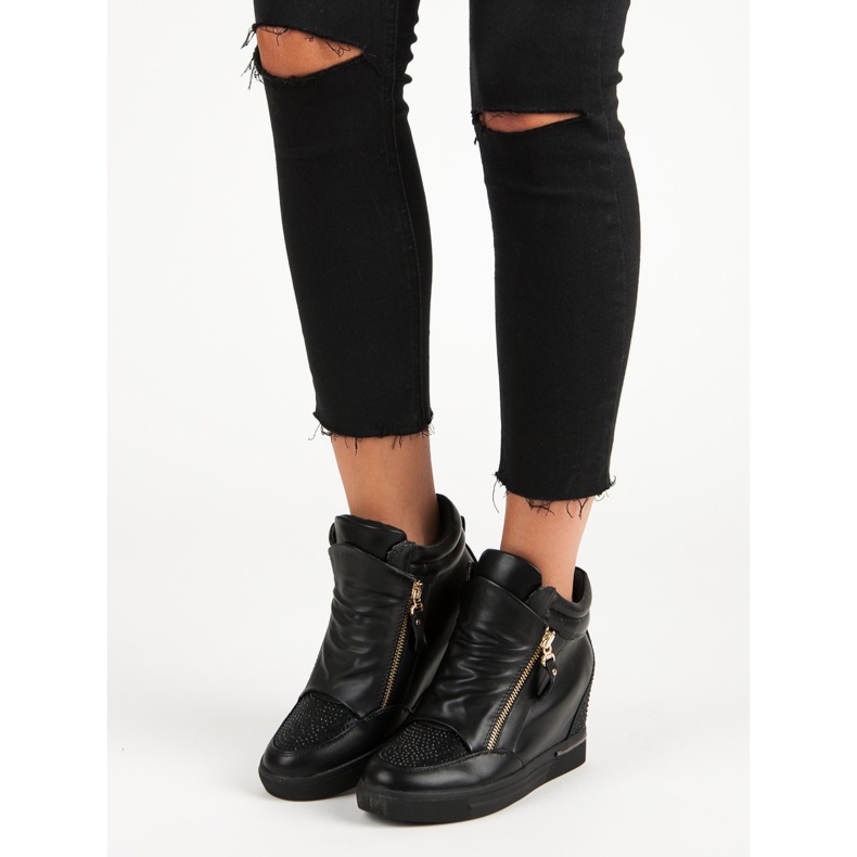 Stílusos tornacipők, tornacipők fekete 2