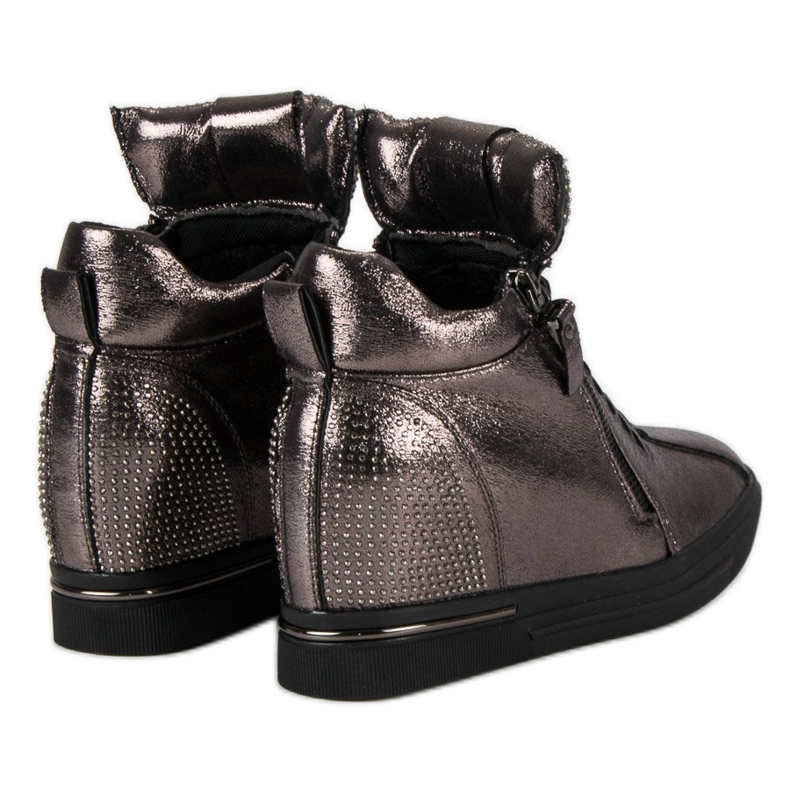 Grafit tornacipő cipzárral sokszínű 2