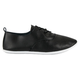 Fekete fűzős tornacipő 7