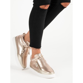 Lgm Arany színű tornacipő cipzárral aranysárga 1