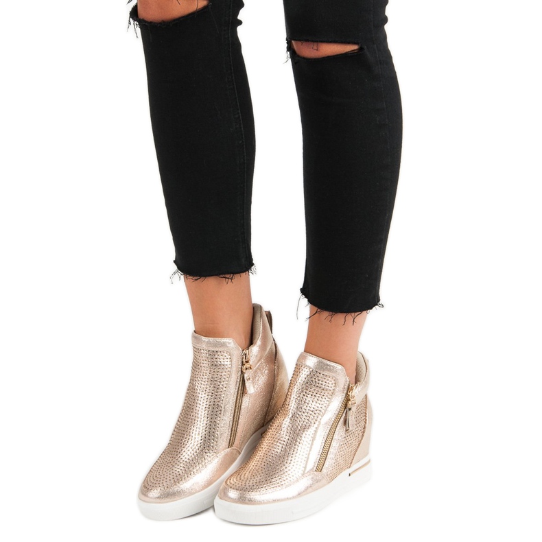 Cipzáras tornacipő sárga 2