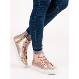 Rózsaszín tornacipő elasztikus 1