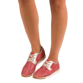 Kylie Divatos megkötött tornacipő piros 1