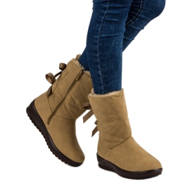 Meleg hócipő cipzárral zöld 2 Meleg hócipő cipzárral zöld 2