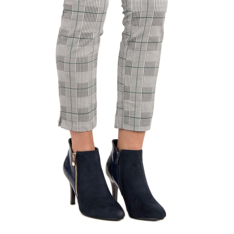 Sötétkék bokacsizma 1