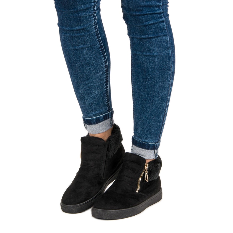 Sport Fekete tornacipő a boka felett 1